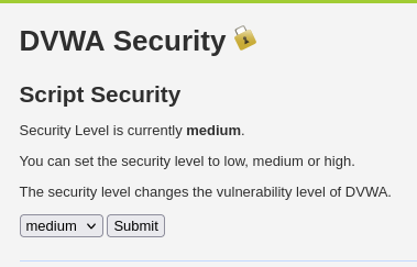 Command execution medium level screenshot